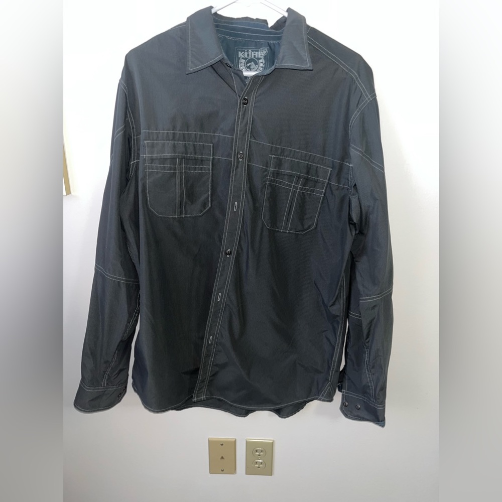 Dark gray Kuhl collared button down